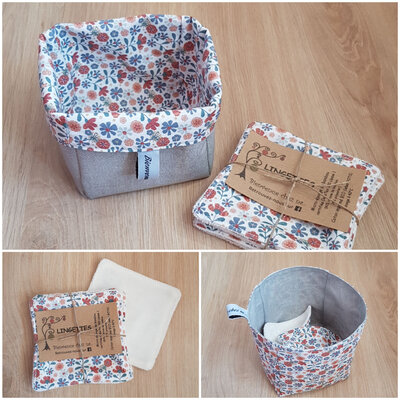 *lingettes/panier imperméable gris