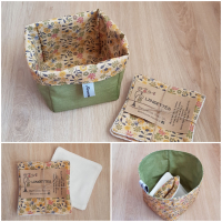 *lingettes/panier imperméable vert