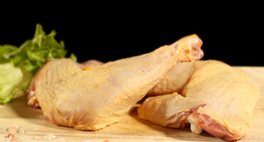 Cuisse de poulet fermier jaune