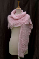 Châle mahpiya rose poudre