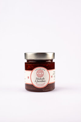 Confiture rhubarbe framboise 250g
