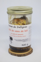 Rôti de veau confit au miel et romarin