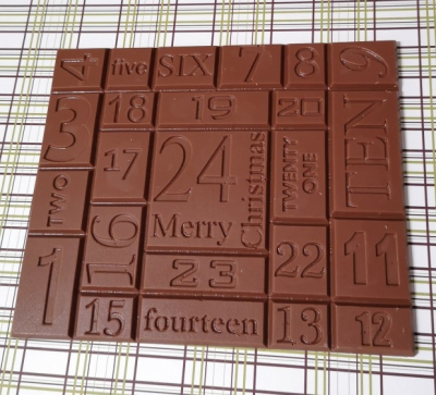 Noel calendrier tablette lait