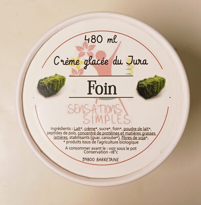 Crème glacée au foin bio