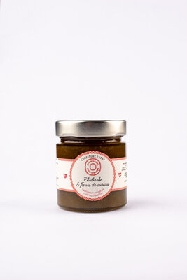 Confiture rhubarbe et fleurs de sureau 250g