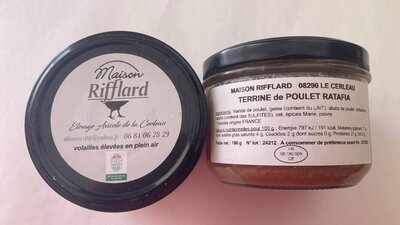 Terrine de poulet au ratafia
