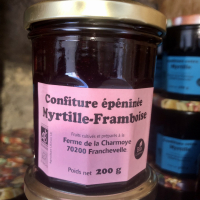 Confiture extra myrtille-framboise épépinée