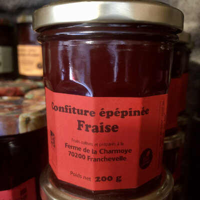Confiture extra fraise épépinée bio
