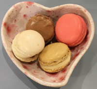 4 macarons glacés mélange