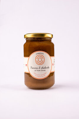 Compote pomme rhubarbe