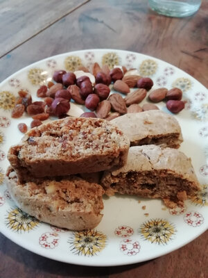 Croquants noisettes amandes raisins
