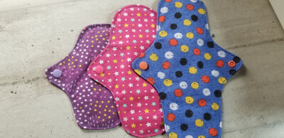 Lot de 3 serviettes hygiéniques lavables n°1