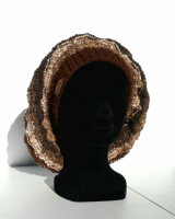 Bonnet slouchy marron beige t. 55-49