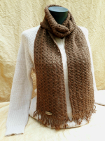 écharpe fine caramel