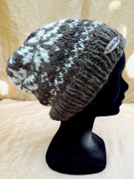 Bonnet mixte marron blanc