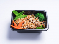 Risotto dépeaute aux champignons