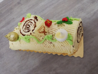 Bûche crème aux beurre chocolat