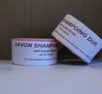 Shampoing solide chevre - orchidee rose