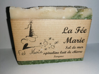 Savon sel de mer spiruline lait de chevre