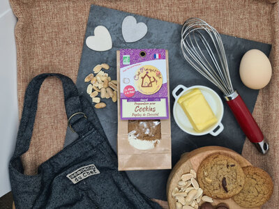 Kit pour cookies lait cacahuètes bio