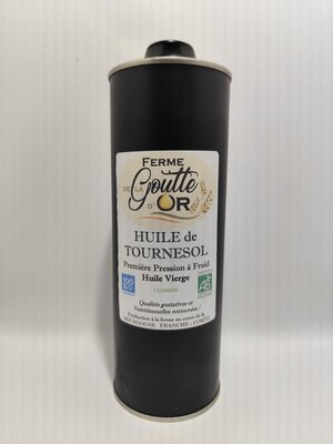 Huile de tournesol vierge bio