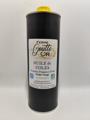 Huile de colza vierge bio