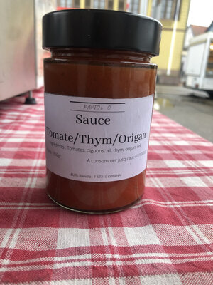 Sauce tomate/thym/origan 350gr