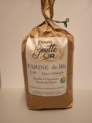 Farine de blé pâtisserie pain t80 2 kg bio