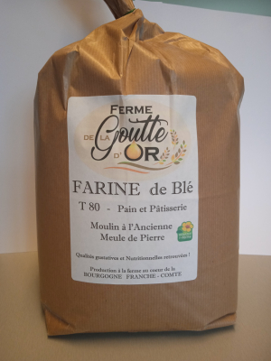 Farine de blé pâtisserie pain t80 5 kg bio