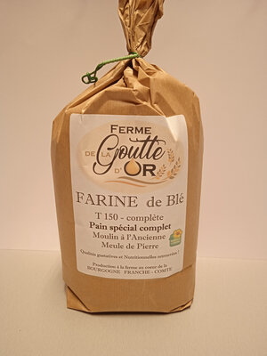Farine de blé complète, pain t150  2 kg bio