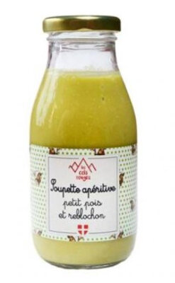 Soupette apéritive petit pois et reblochon