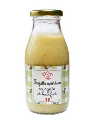Soupette apéritive courgette et beaufort