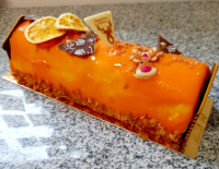 Parts de bûche saveur de noël