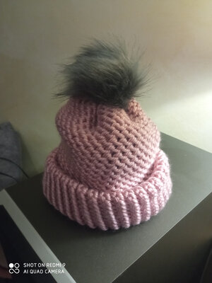 Bonnet rose enfants