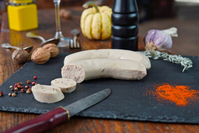 Boudin blanc aux cèpes bio 240gr (2 pièces)