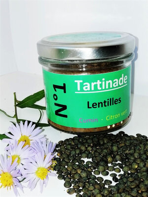 Tartinade de lentilles au cumin
