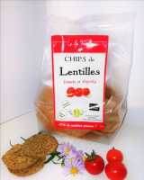 Chips de lentilles à la tomate et au paprika