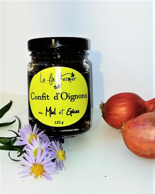 Confit d'oignons au miel et epices