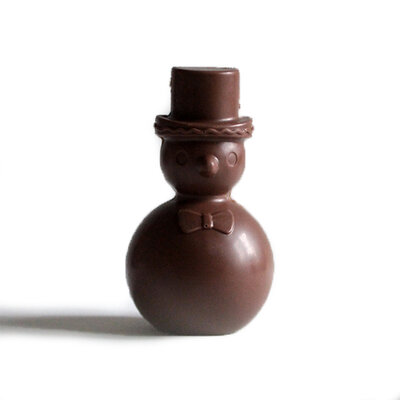 Bonhomme de neige bio - chocolat lait