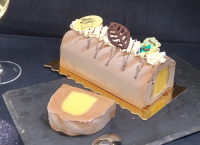 Bûche chocolat / mandarine