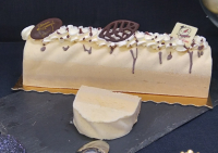 Bûche vanille/caramel / spéculoos
