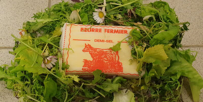 Beurre fermier de baratte demi-sel