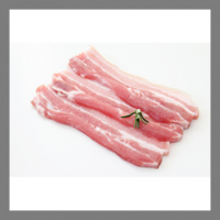 Porc (g) poitrine à griller marinée miel bbq