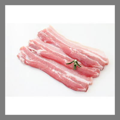 Porc (g) poitrine à griller marinée miel bbq