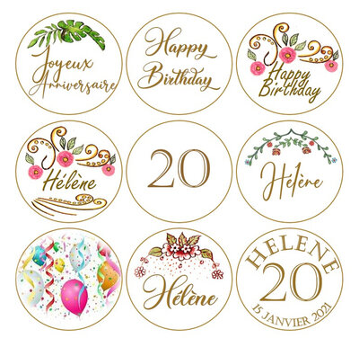 Pack anniversaire x12