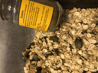 Granola - salé (épices zaatar) pour  soupes