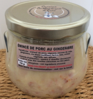 Emincé de porc au gingembre