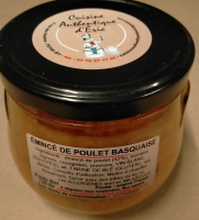 Emincé de poulet basquaise
