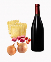 Ravioli frais au boeuf bourguignon