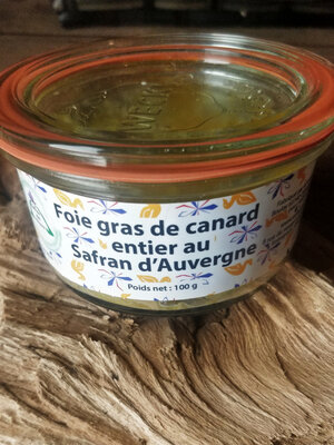 Foie gras de canard entier au safran 100g